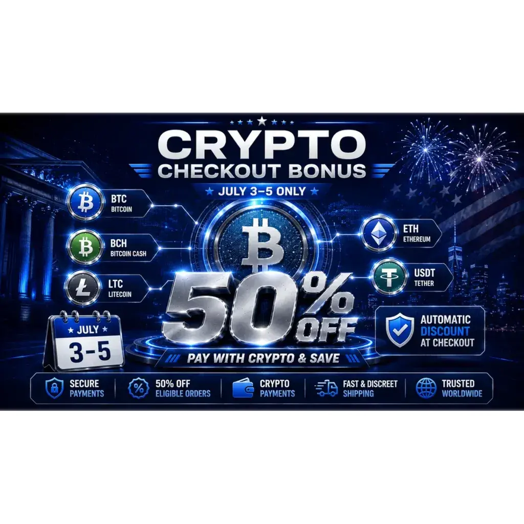 Crypto Checkout Bonus – 50% OFF