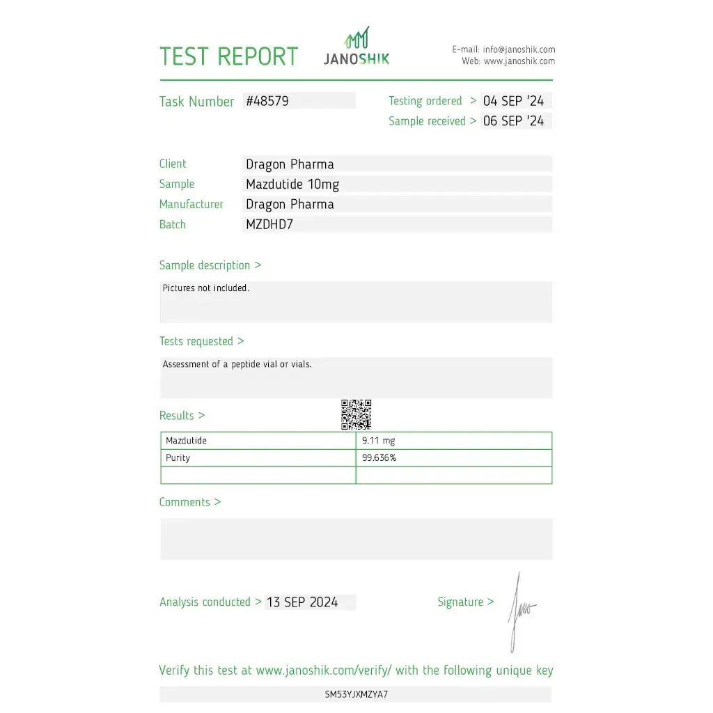 Mazdutide lab result 2024-09-13