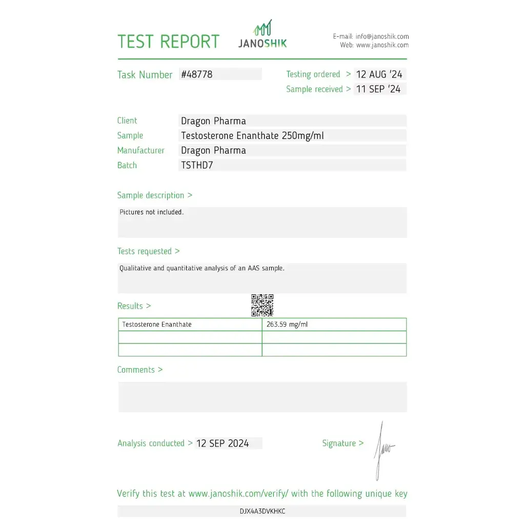 Enantat 250 lab result 2024-09-12