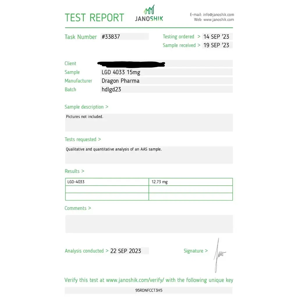 LGD 4033 lab result 2023-09-22