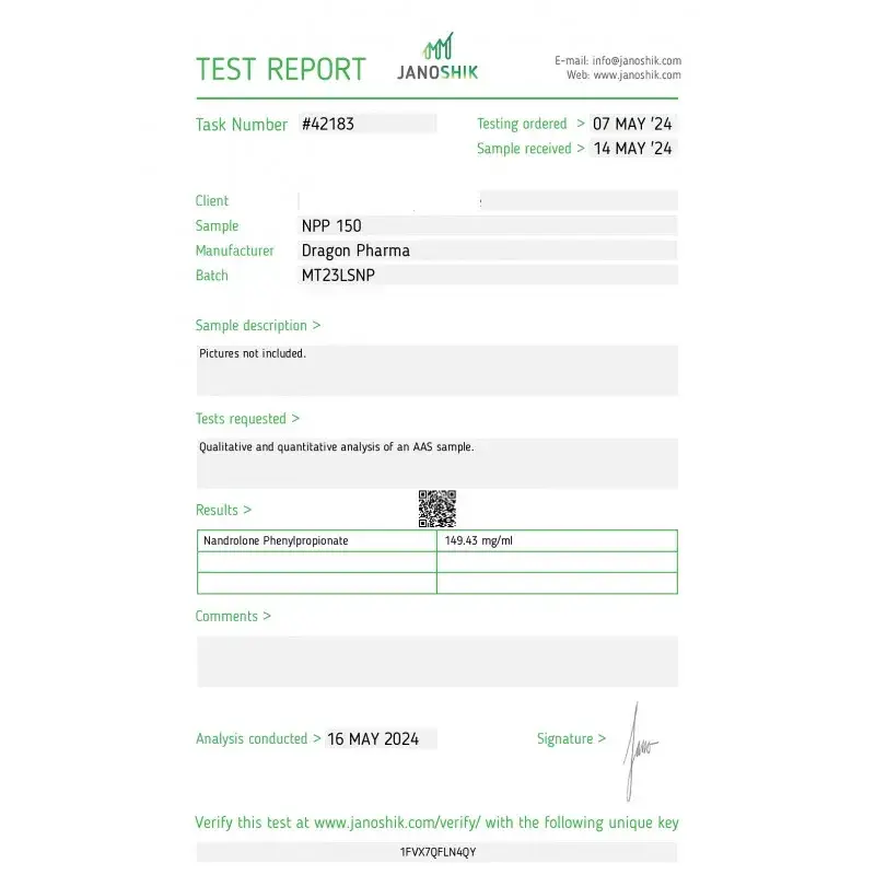 NPP 150 lab result 2024-05-16