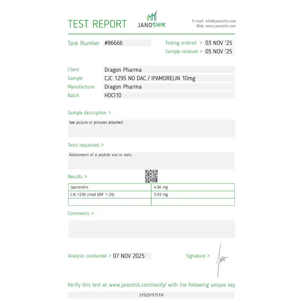 CJC 1295 No DAC 5 mg/Ipamorelin 5 mg