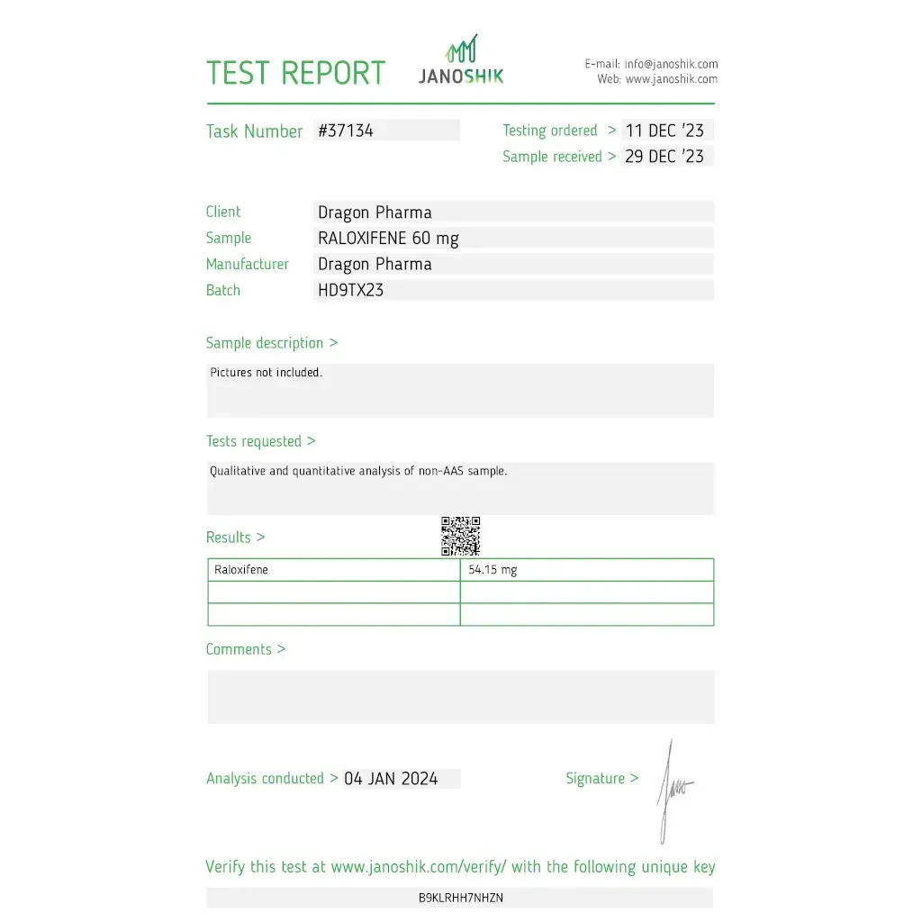 Raloxifene lab result 2024-01-04